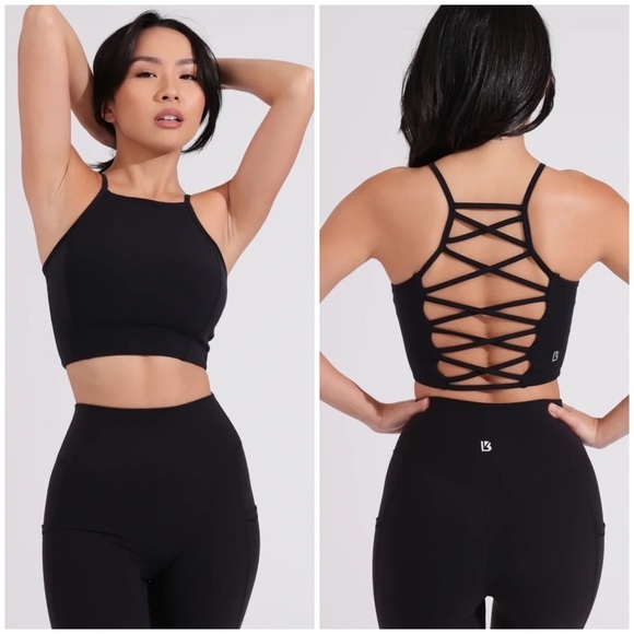 BuffBunny Ivy Onyx Black Crop Top - Picture 1 of 9